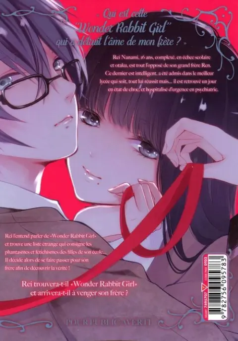 Verso de l'album Wonder Rabbit Girl 1