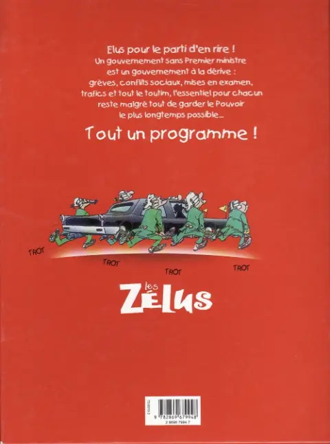 Verso de l'album Les Zélus Tome 1 Tout se passe dans les cabinets