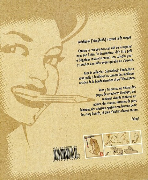 Verso de l'album Sketchbook - Comix Buro Sketchbook Cassegrain