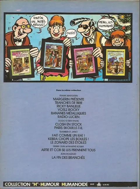 Verso de l'album Bananes métalliques