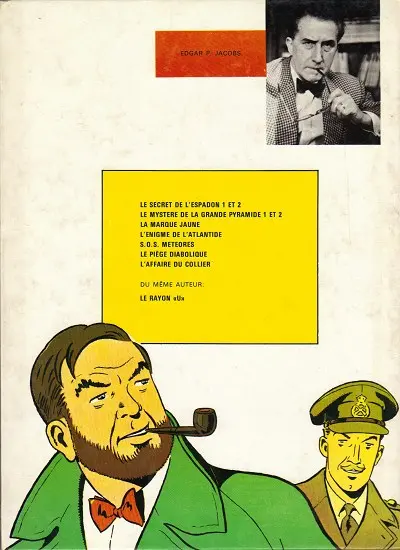 Verso de l'album Blake et Mortimer Tome 8 Le Piège diabolique