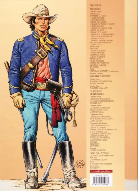 Verso de l'album La Jeunesse de Blueberry Tome 10 La solution Pinkerton