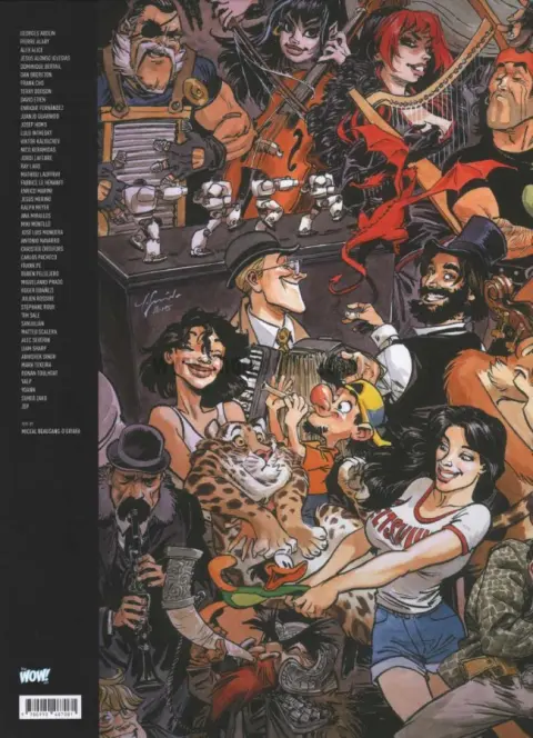 Verso de l'album Blacksad Blacksad & Friends