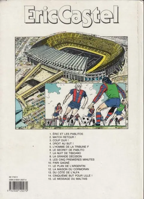 Verso de l'album Eric Castel Tome 7 La nuit de Tibidabo
