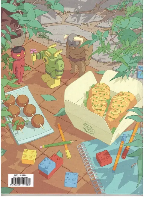 Verso de l'album Lou ! Tome 8 En route vers de nouvelles aventures