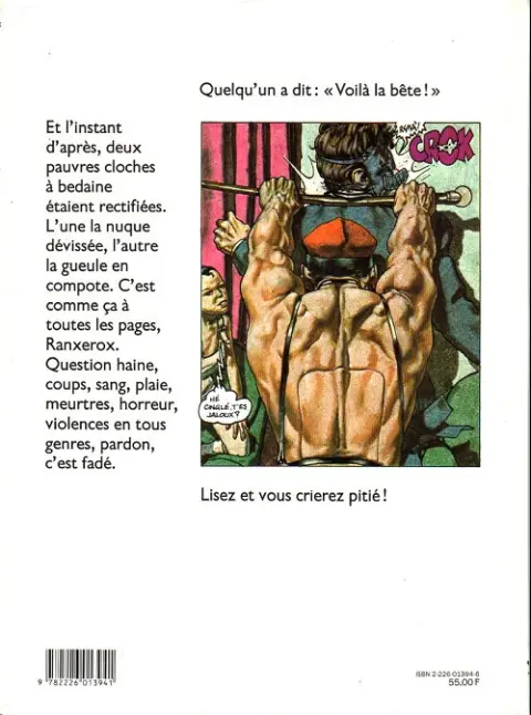 Verso de l'album RanXerox Tome 1 Ranxerox à New York