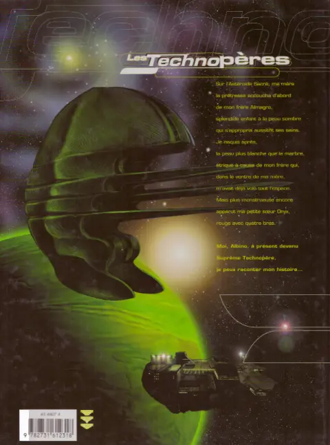 Verso de l'album Les Technopères Tome 1 La Pré-école Techno