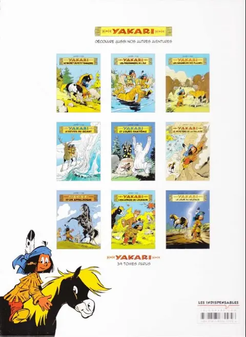 Verso de l'album Yakari Tome 8 Au pays des loups