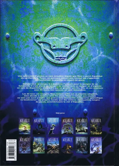 Verso de l'album Aquablue Tome 12 Retour aux sources