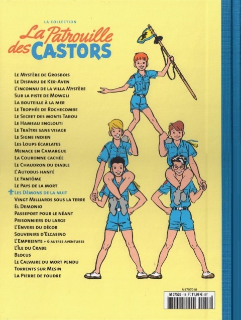 Verso de l'album La Patrouille des Castors La collection - Hachette Tome 18 Les démons de la nuit