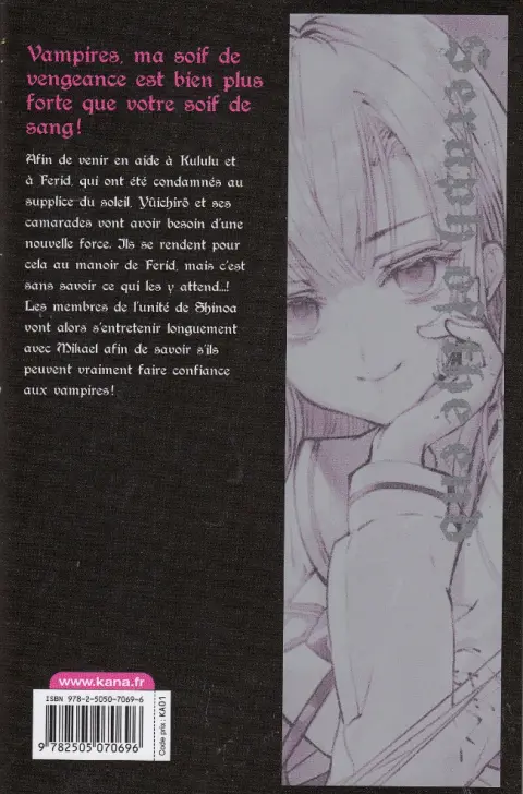 Verso de l'album Seraph of the End 14