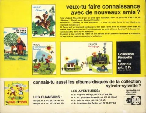 Verso de l'album Sylvain et Sylvette Tome 69 De mystérieux ennemis