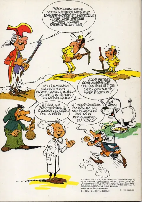 Verso de l'album Le Vieux Nick et Barbe-Noire Tome 22 Sous les voiles