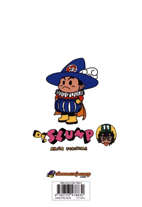 Verso de l'album Dr Slump Ultimate Edition Tome 11