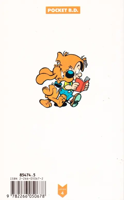 Verso de l'album Gags de Boule & Bill N° 8