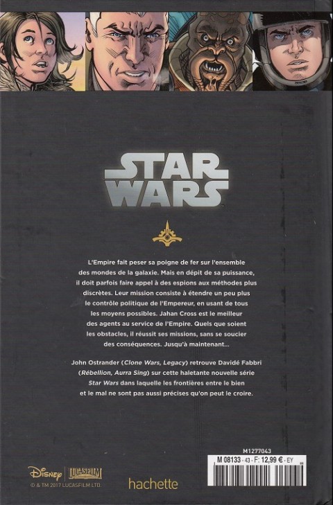 Verso de l'album Star Wars - Légendes - La Collection Tome 43 Agent de l'Empire - II. Nouvelles cibles