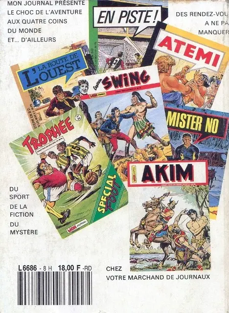 Verso de l'album Trophée - Spécial Album N° 8