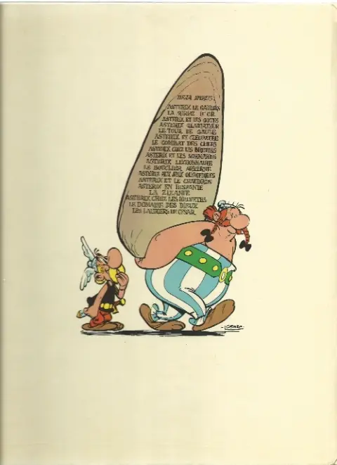 Verso de l'album Astérix Tome 13 Astérix et le chaudron
