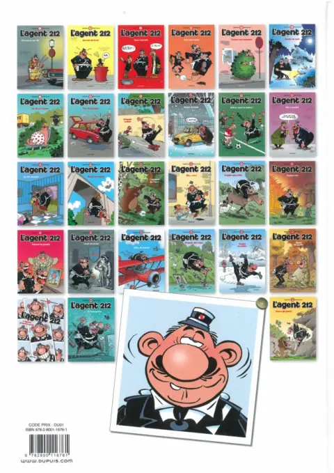 Verso de l'album L'Agent 212 Tome 11 Sifflez dans le ballon !