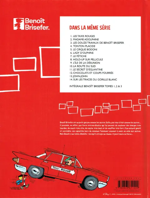 Verso de l'album Benoît Brisefer Tome 9 L'île de la désunion