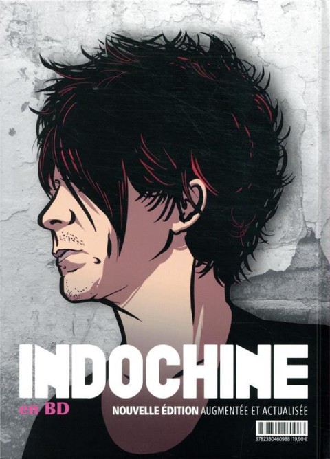 Verso de l'album Indochine. La BD Indochine en BD