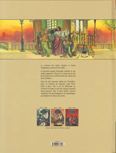 Verso de l'album La Fille de l'exposition universelle Tome 3 Paris 1878