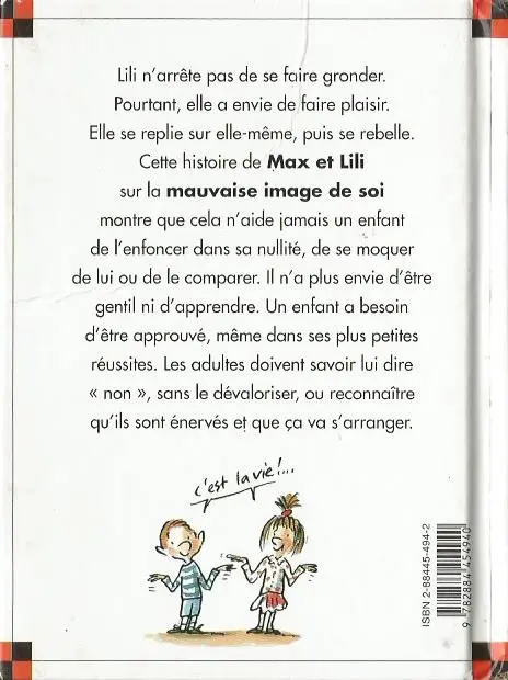 Verso de l'album Ainsi va la vie Tome 48 Lili se fait toujours gronder