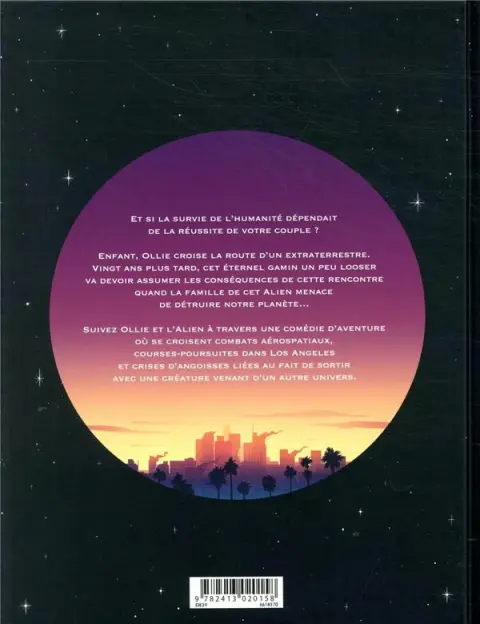 Verso de l'album Ollie et l'alien