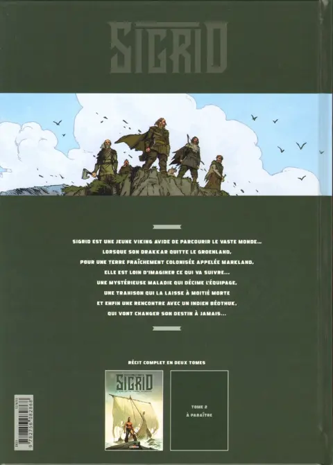 Verso de l'album Sigrid 1 Sur cette terre inconnue