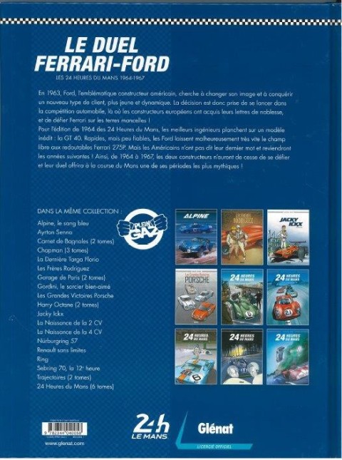 Verso de l'album 24 Heures du Mans Tome 1 1064-1967: Le duel Ferrari Ford