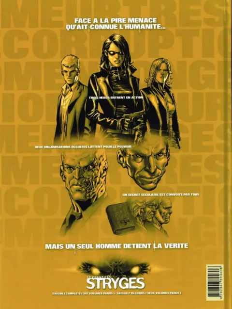 Verso de l'album Le Chant des Stryges Tome 8 Défis