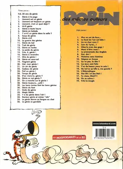 Verso de l'album Léonard Tome 26 Génie or not génie ?
