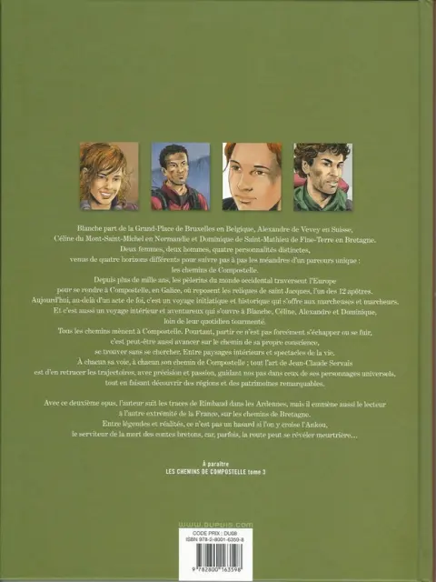 Verso de l'album Les Chemins de Compostelle Tome 2 L'ankou, le diable et la novice
