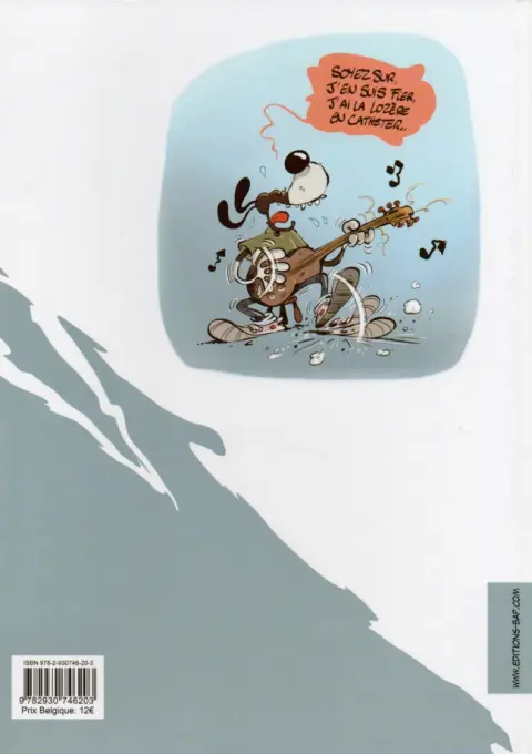 Verso de l'album Jean-Michel Border-Folie Tome 1