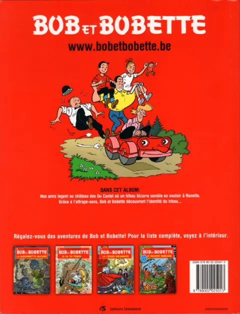 Verso de l'album Bob et Bobette Tome 103 L'attrape-sons