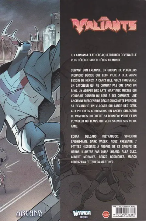 Verso de l'album Les valiants 1