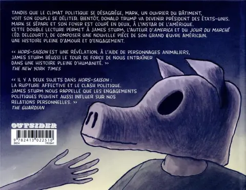 Verso de l'album Hors-Saison