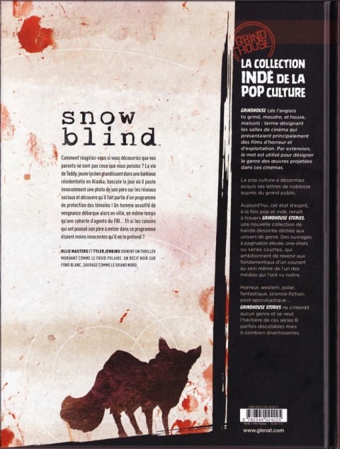 Verso de l'album Snow Blind