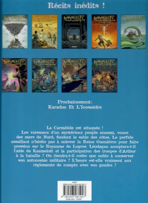 Verso de l'album Kaamelott Tome 7 Contre-attaque en Carmélide
