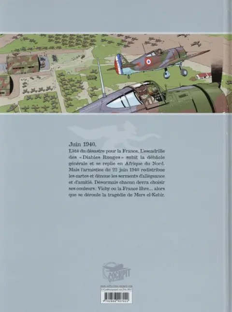 Verso de l'album Ciel de guerre Tome 2 Cocardes en flammes