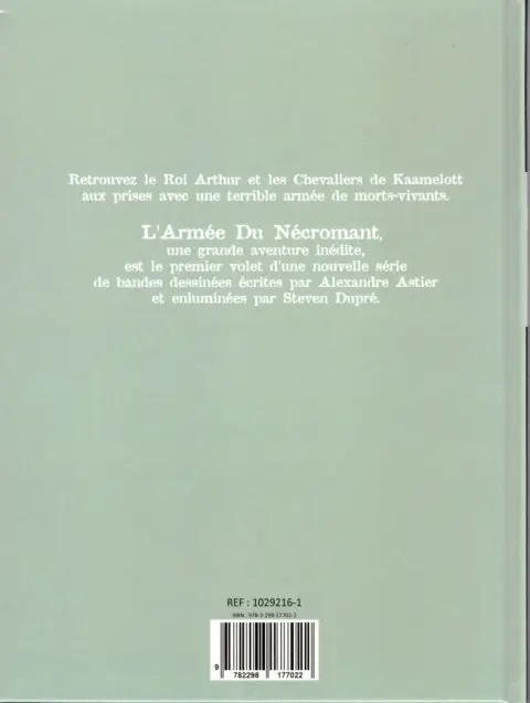 Verso de l'album Kaamelott Tome 1 L'Armée du Nécromant