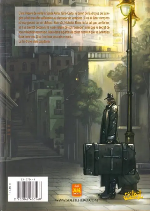 Verso de l'album Claws of Darkness - Journal d'un chasseur de vampires Tome 3