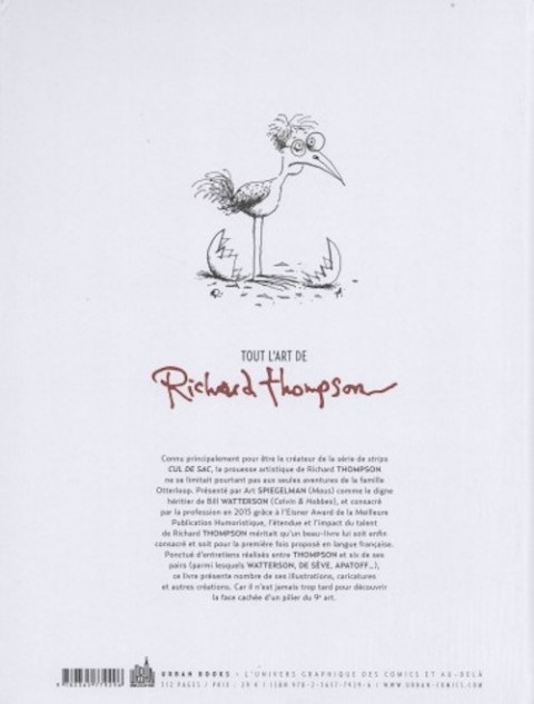 Verso de l'album Tout l'art de Richard Thompson