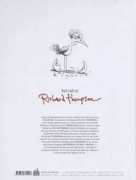 Verso de l'album Tout l'art de Richard Thompson
