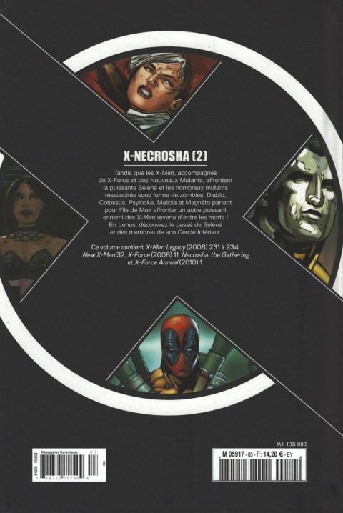 Verso de l'album X-Men - La Collection Mutante Tome 83 X-Necrosha (2)