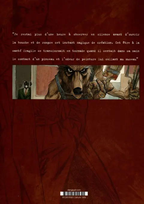 Verso de l'album Blacksad Tome 3 Âme Rouge