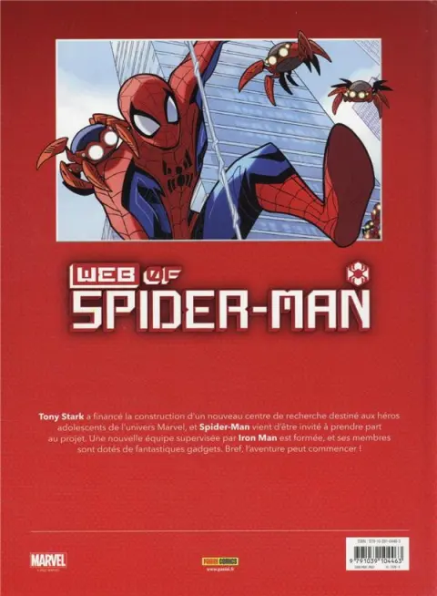 Verso de l'album Web of Spider-Man La brigade des petits génies