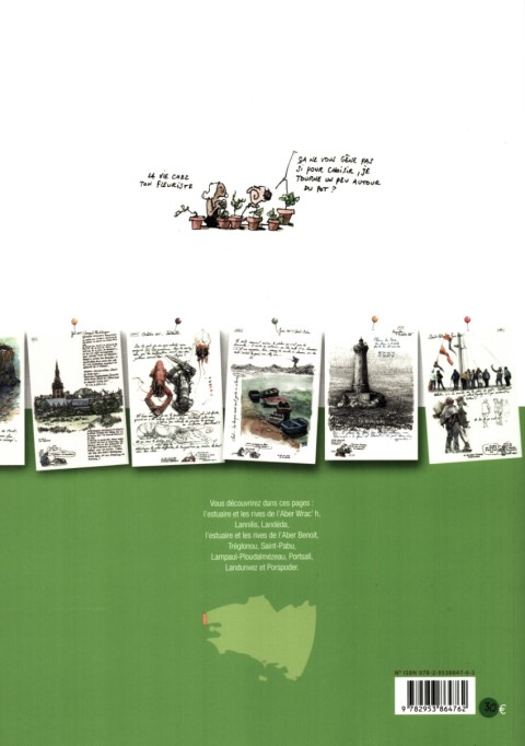 Verso de l'album Une Bretagne par les contours Tome 9 De L'Aber Wrac'h à Porspoder