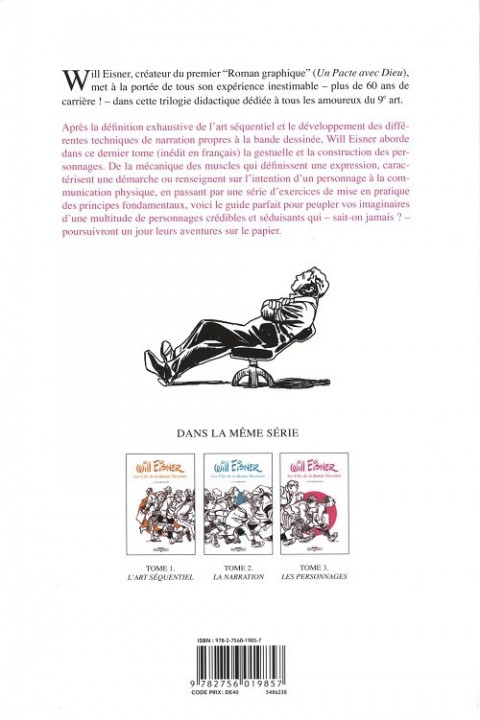 Verso de l'album Les Clés de la bande dessinée Tome 3 Les Personnages