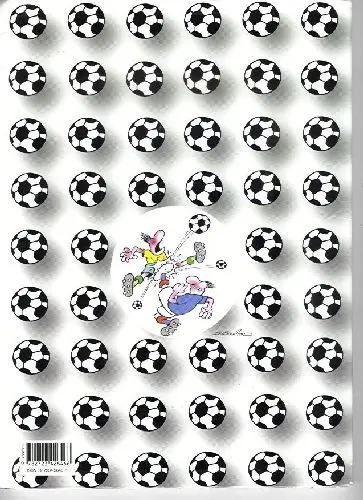 Verso de l'album Du foot